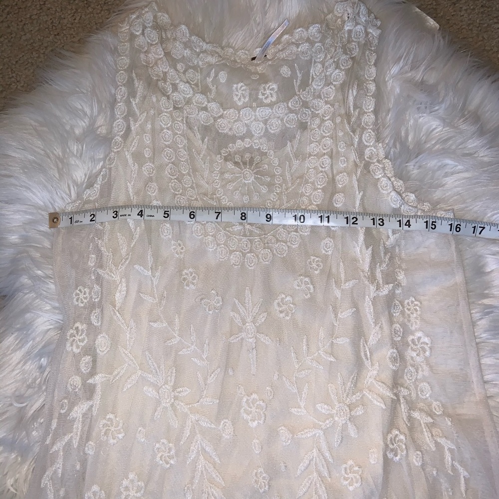 Free People Floral Embroidered Dress XS - Picture 3 of 8